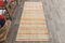 Vintage Striped Hemp Runner Rug in Orange and Ivory, 1965, Image 3