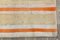 Vintage Striped Hemp Runner Rug in Orange and Ivory, 1965 12