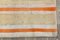 Vintage Striped Hemp Runner Rug in Orange and Ivory, 1965, Image 12