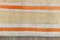 Alfombra de pasillo vintage de cáñamo a rayas en naranja y marfil, 1965, Imagen 11