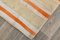 Vintage Striped Hemp Runner Rug in Orange and Ivory, 1965 13