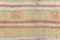 Alfombra de pasillo vintage de cáñamo a rayas en naranja y marfil, 1965, Imagen 9