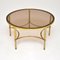 Vintage French Brass & Glass Coffee Table, 1960s 2