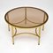 Vintage French Brass & Glass Coffee Table, 1960s 3