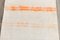 Neutral Ivory and Orange Hemp Runner Rug, 1960 7