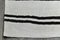 Neutral White and Black Hemp Runner Rug, 1963, Image 9