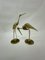 Large Mid-Century Brass Birds, 1970s, Set of 2 6