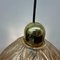 Glass Leaf Hanging Lamp from Peill & Putzer, 1970s 4