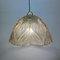 Glass Leaf Hanging Lamp from Peill & Putzer, 1970s 3