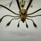 Mid-Century Brass Spider Ceiling Lamp, 1950s 5