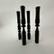 Edwardian Candleholders in Ebony and Hand Turned Wood, 1900s, Set of 4 8