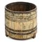 Patinated Solid Wood Barrel, Image 1