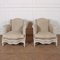 Swedish Armchairs in Linen, Set of 2 1