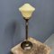 Lámpara de mesa de cobre con campana de vidrio, Imagen 6
