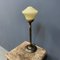Lámpara de mesa de cobre con campana de vidrio, Imagen 5