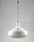 Lámpara de araña vintage de metal, madera y vidrio, años 50, Imagen 5