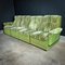 Mid-Century Modular Sofa in Green Fabric, 1970s, Set of 4 2