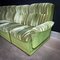 Mid-Century Modular Sofa in Green Fabric, 1970s, Set of 4 3