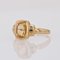 Modern Citrine 18 Karat Yellow Gold Rectangular Ring, Image 3