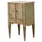 Swedish Gustavian Pine Painted Nightstand, Image 1