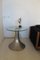 Petite Table d'Appoint Mid-Century en Aluminium et Verre, Italie, 1970s 4