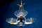Art Deco Brass Mounted Murano Glass Chandelier attributed to Barovier, 1940s 4