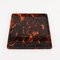 Square Tortoiseshell Effect Acrylic Serving Tray by Christian Dior, Italy, 1970s 1