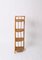 Mid-Century Italian Triangular Bamboo and Rattan Corner Bookcase, 1970s 9