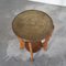 Art Deco Orientalist Gueridon Table with Embossed Brass Top, 1930s, Image 4