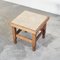 Art Deco Side Table in Oak and Travertine, 1930s 6