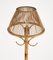 Mid-Century Bamboo and Rattan Floor Lamp in the style of Franco Albini, Italy, 1960s, Image 5