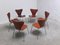 Early Teak Series 7 Chairs by Arne Jacobsen for Fritz Hansen, 1950s, Set of 6, Image 10
