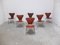 Early Teak Series 7 Chairs by Arne Jacobsen for Fritz Hansen, 1950s, Set of 6 1