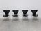 Early Series Chairs by Arne Jacobsen for Fritz Hansen, 1955, Set of 4, Image 4