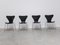 Early Series Chairs by Arne Jacobsen for Fritz Hansen, 1955, Set of 4 3