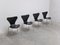Early Series Chairs by Arne Jacobsen for Fritz Hansen, 1955, Set of 4 5