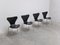 Sedie della serie Early di Arne Jacobsen per Fritz Hansen, 1955, set di 4, Immagine 5