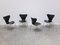 Early Series Chairs by Arne Jacobsen for Fritz Hansen, 1955, Set of 4, Image 13