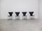 Early Series Chairs by Arne Jacobsen for Fritz Hansen, 1955, Set of 4, Image 2