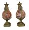 Antike französische Empire Urnen aus rotem Marmor, 1880, 2 . Set 2