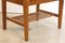 Mid-Century Slatted Wood Hallway Bench 5