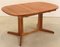 Mid-Century Oval Extendable Dining Table, Image 1