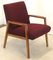 Mid-Century German Armchair in Fabric and Wood, Image 13