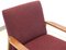 Poltrona Mid-Century in tessuto e legno, Germania, Immagine 3