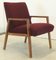 Mid-Century German Armchair in Fabric and Wood, Image 1