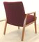 Mid-Century German Armchair in Fabric and Wood 11