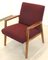 Mid-Century German Armchair in Fabric and Wood, Image 7