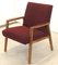 Fauteuil Mid-Century en Tissu et Bois, Allemagne 6