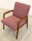 Mid-Century German Armchair in Fabric and Wood 7
