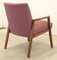 Mid-Century German Armchair in Fabric and Wood 3